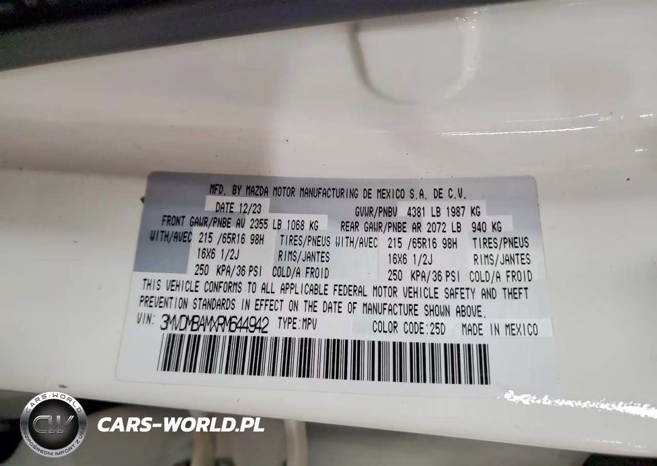 2024 Mazda Cx-30 VIN:3MVDMBAMXRM644942 - 13