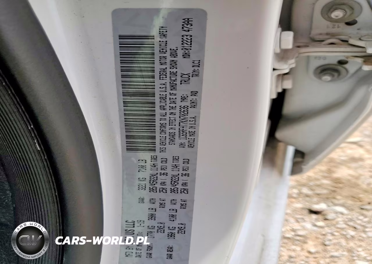 2019 Ram 1500 Limited VIN:1C6SRFHT7KN702636 - 12