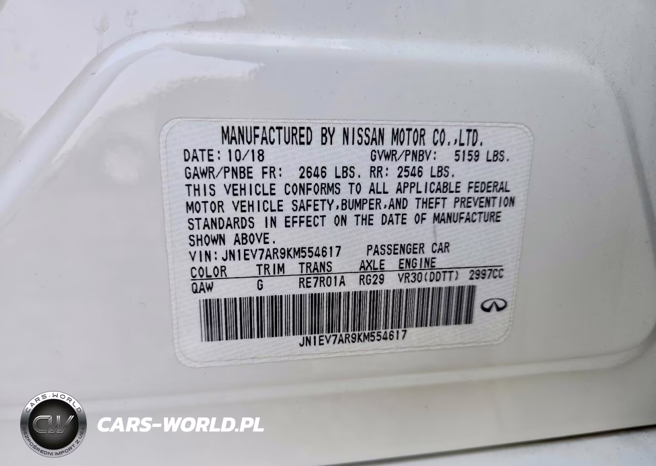 2019 Infiniti Q50 3.0T Luxe VIN:JN1EV7AR9KM554617 - 12