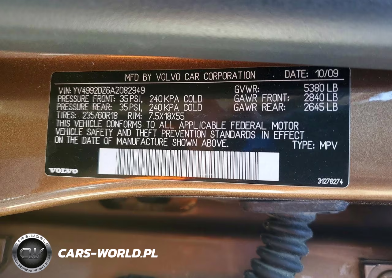 2010 Volvo Xc60 T6 VIN:YV4992DZ6A2082949 - 13
