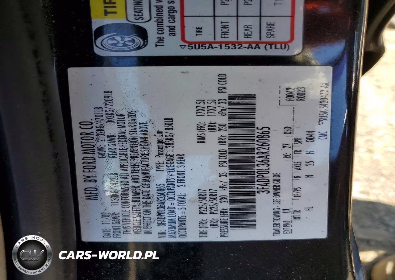 2010 Ford Fusion Hybrid VIN:3FADP0L36AR260865 - 12