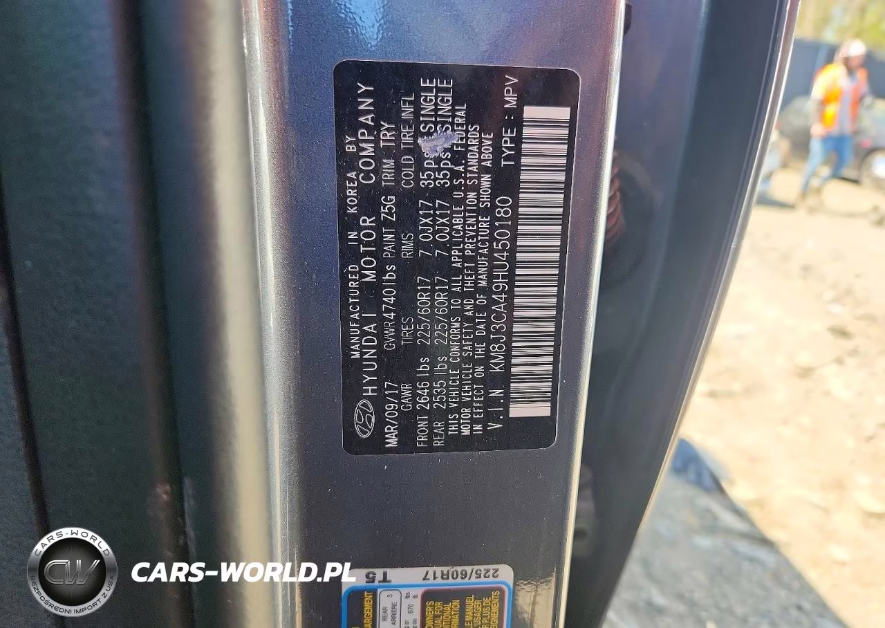 2017 Hyundai Tucson Se Plus VIN:KM8J3CA49HU450180 - 13