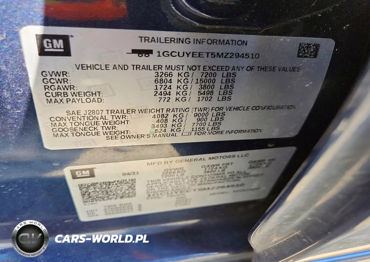 2021 Chevrolet Silverado K1500 Rst VIN:1GCUYEET5MZ294510 - 12