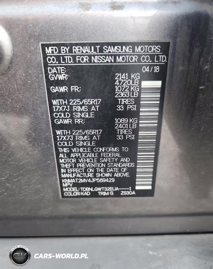 2018 Nissan Rogue Sv VIN:KNMAT2MV4JP589429 - 13