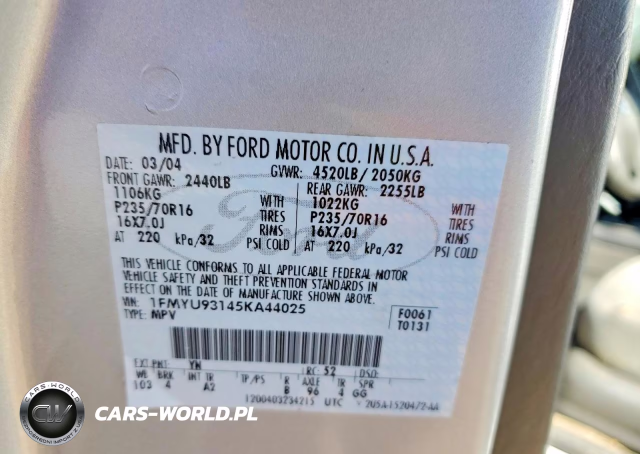2005 Ford Escape Xlt VIN:1FMYU93145KA44025 - 13