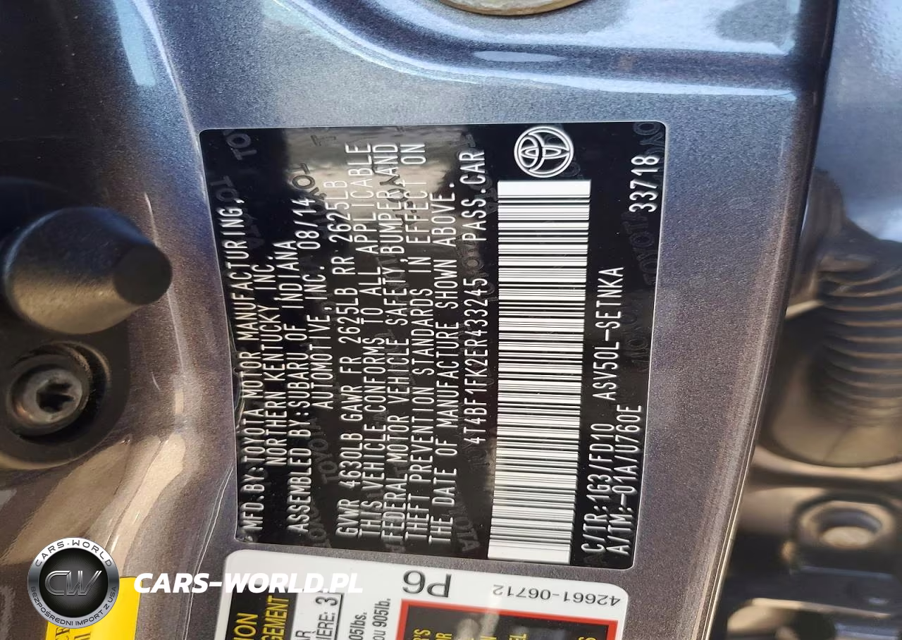 2014 Toyota Camry Le VIN:4T4BF1FK2ER433245 - 12