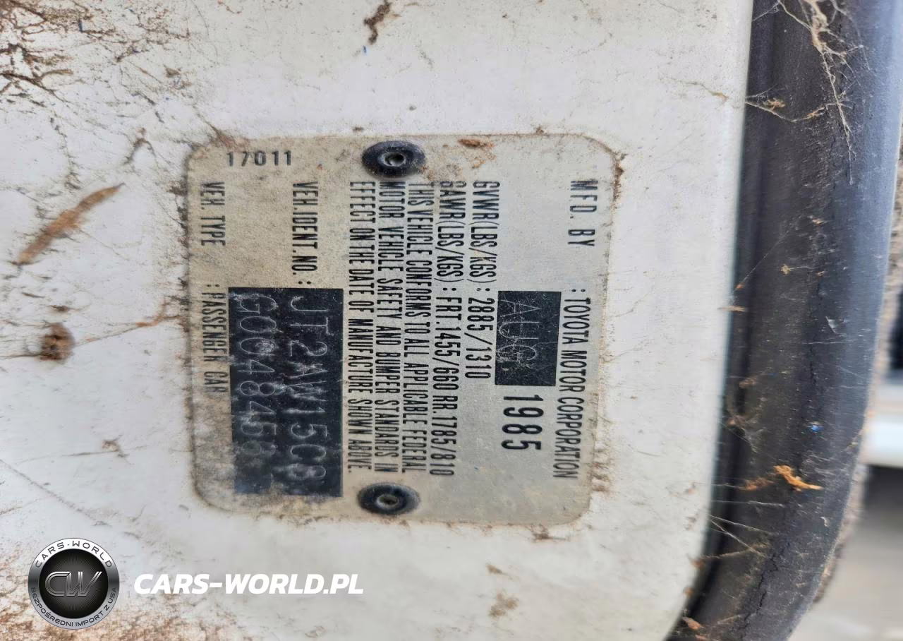 1986 Toyota Mr2 Base VIN:JT2AW15C8G0048456 - 12