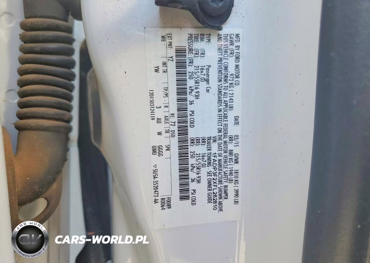 2015 Ford Focus Se VIN:1FADP3F2XFL262810 - 12