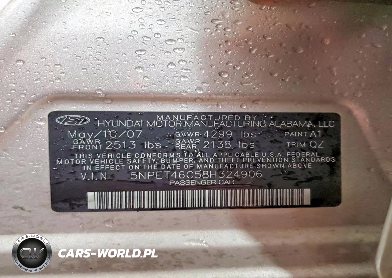 2008 Hyundai Sonata Gls VIN:5NPET46C58H324906 - 13