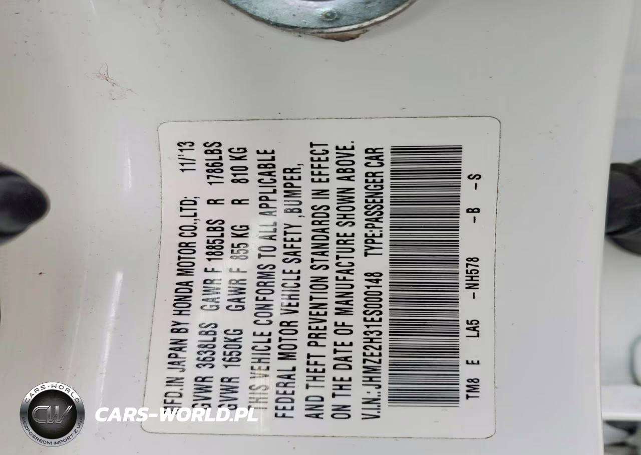 2014 Honda Insight VIN:JHMZE2H31ES000148 - 12
