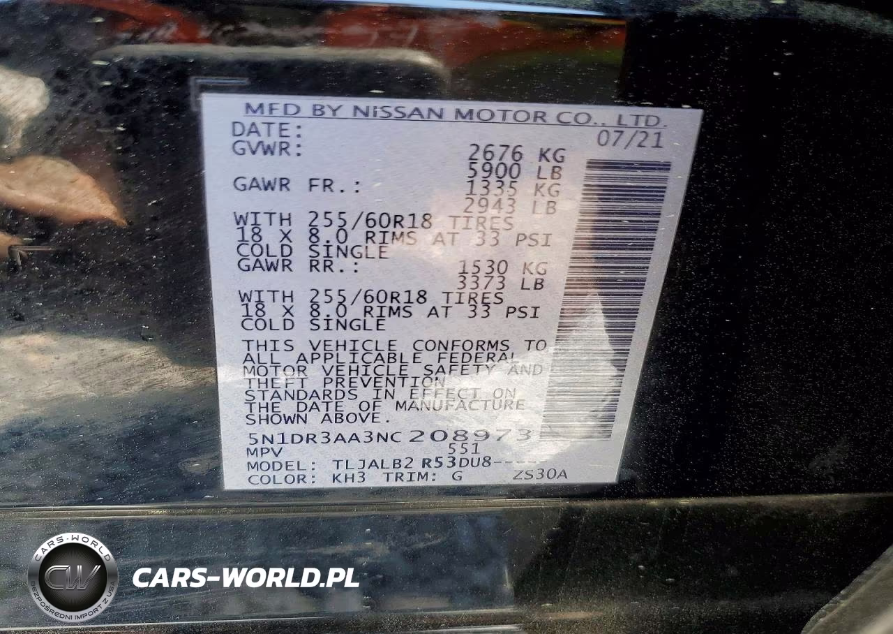 2022 Nissan Pathfinder S VIN:5N1DR3AA3NC208973 - 12