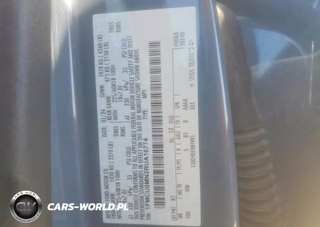 2024 Ford Escape St Line VIN:1FMCU0MN2RUA16774 - 13