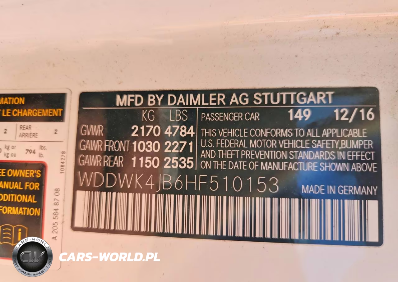 2017 Mercedes-Benz C 300 VIN:WDDWK4JB6HF510153 - 12