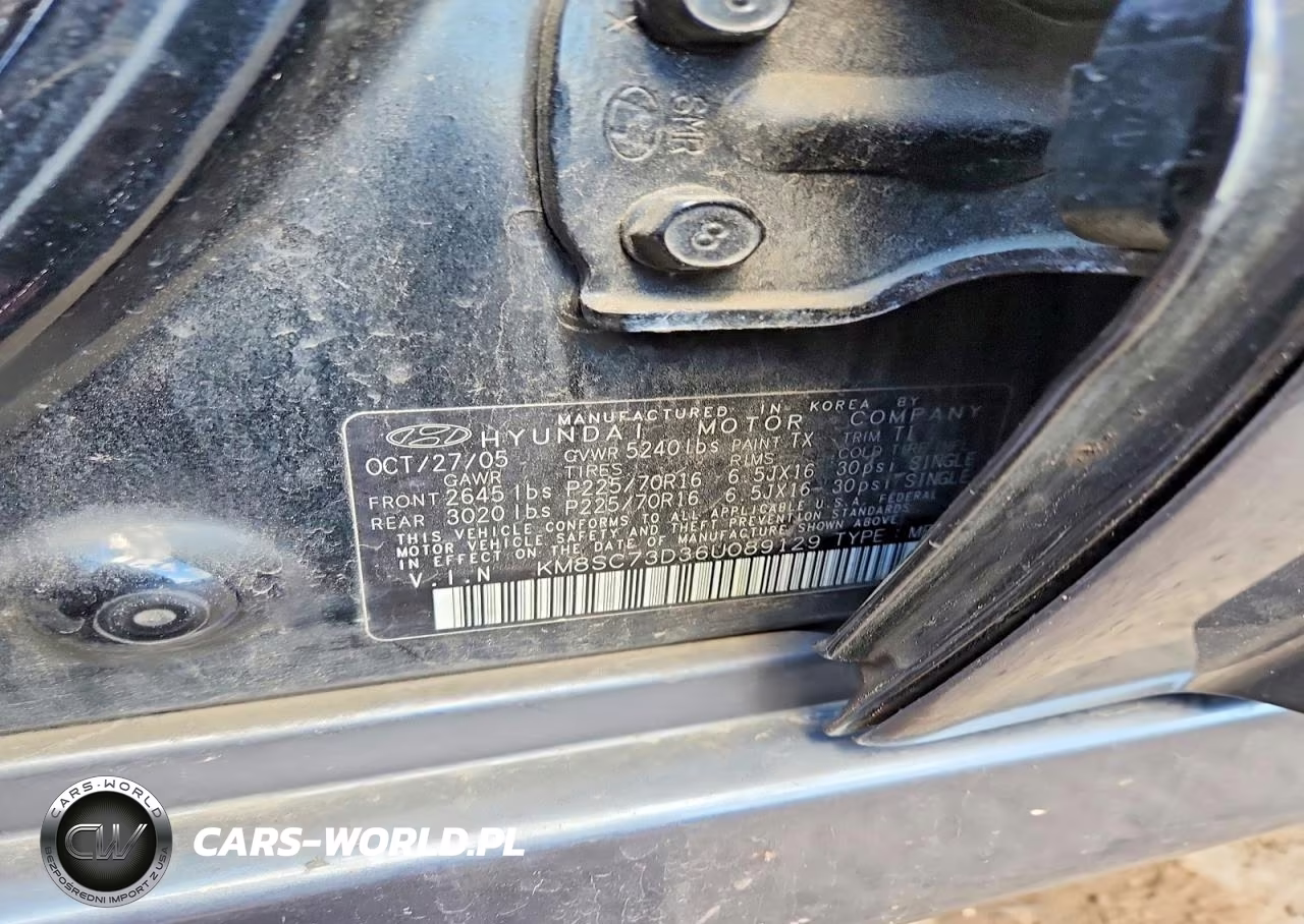 2006 Hyundai Santa Fe Gls VIN:KM8SC73D36U089129 - 13