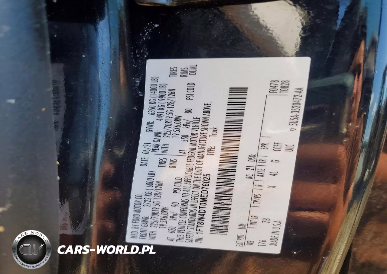 2021 Ford F450 Super Duty VIN:1FT8W4DT0MED76025 - 13