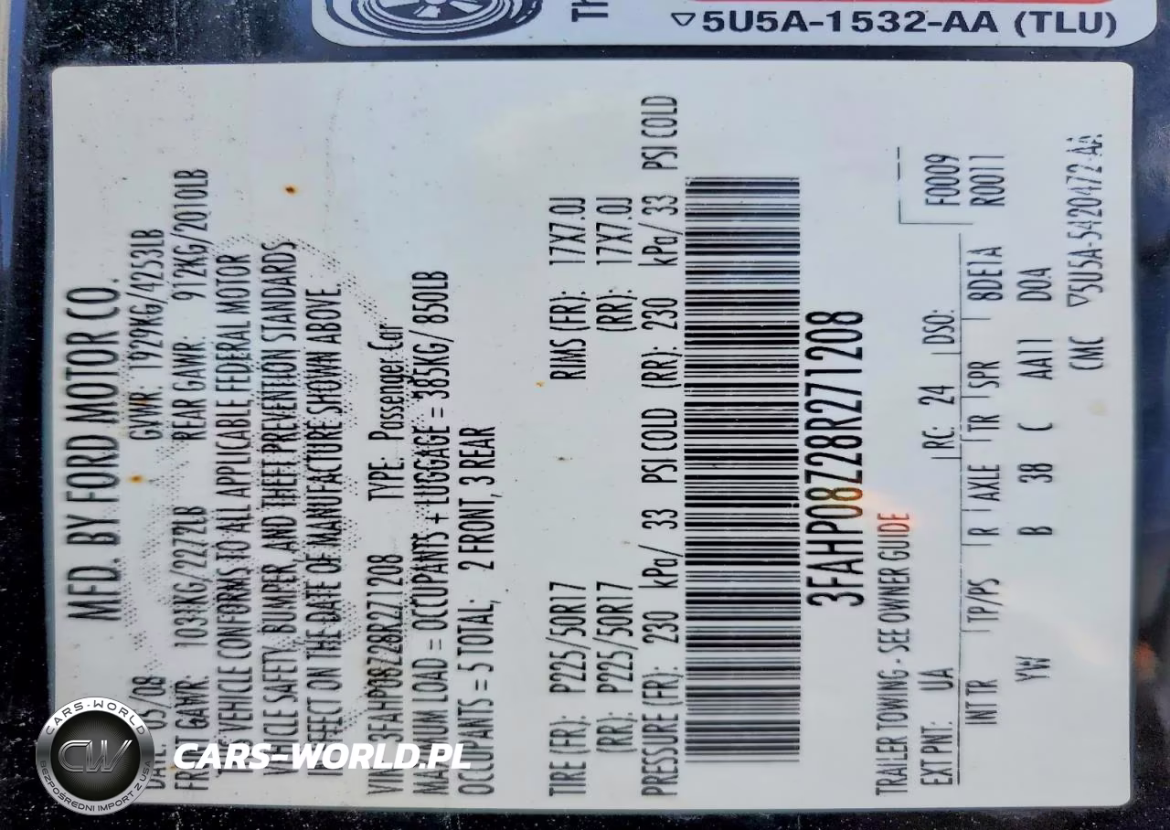 2008 Ford Fusion Sel VIN:3FAHP08Z28R271208 - 13