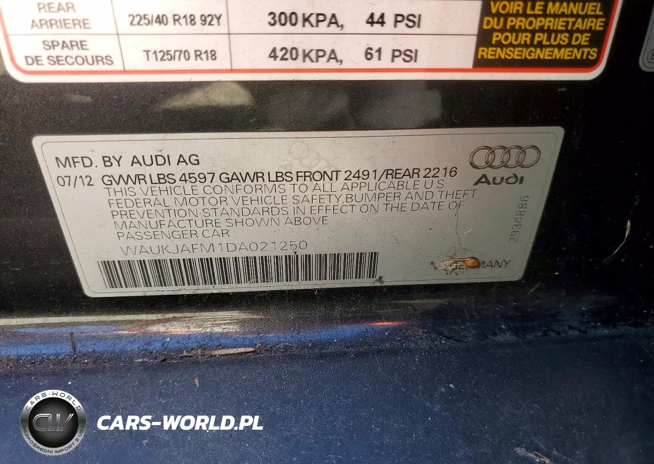 2013 Audi A3 Premium Plus VIN:WAUKJAFM1DA021250 - 13