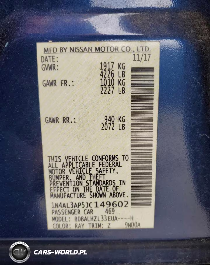 2018 Nissan Altima 2.5 Sr VIN:1N4AL3AP5JC149602 - 12
