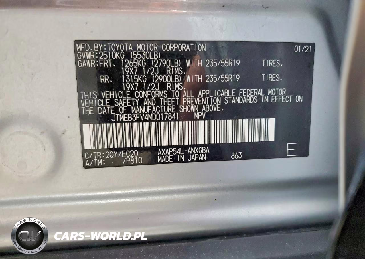 2021 Toyota Rav4 Prime Xse VIN:JTMEB3FV4MD017841 - 14