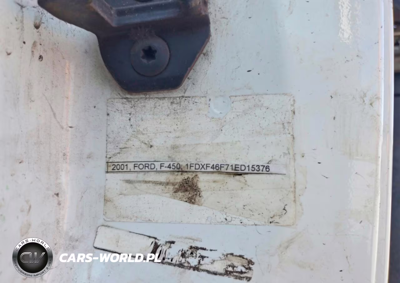 2001 Ford F450 Super Duty Truck Cab And Chassis VIN:1FDXF46F71ED15376 - 12