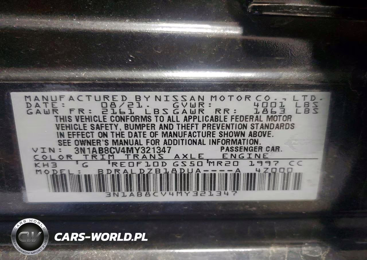 2021 Nissan Sentra Sv VIN:3N1AB8CV4MY321347 - 13