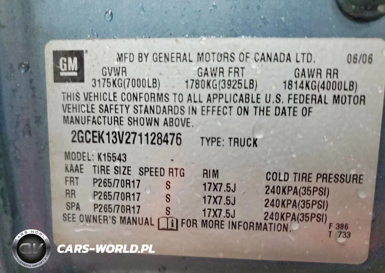 2007 Chevrolet Silverado K1500 Classic Crew Cab VIN:2GCEK13V271128476 - 12