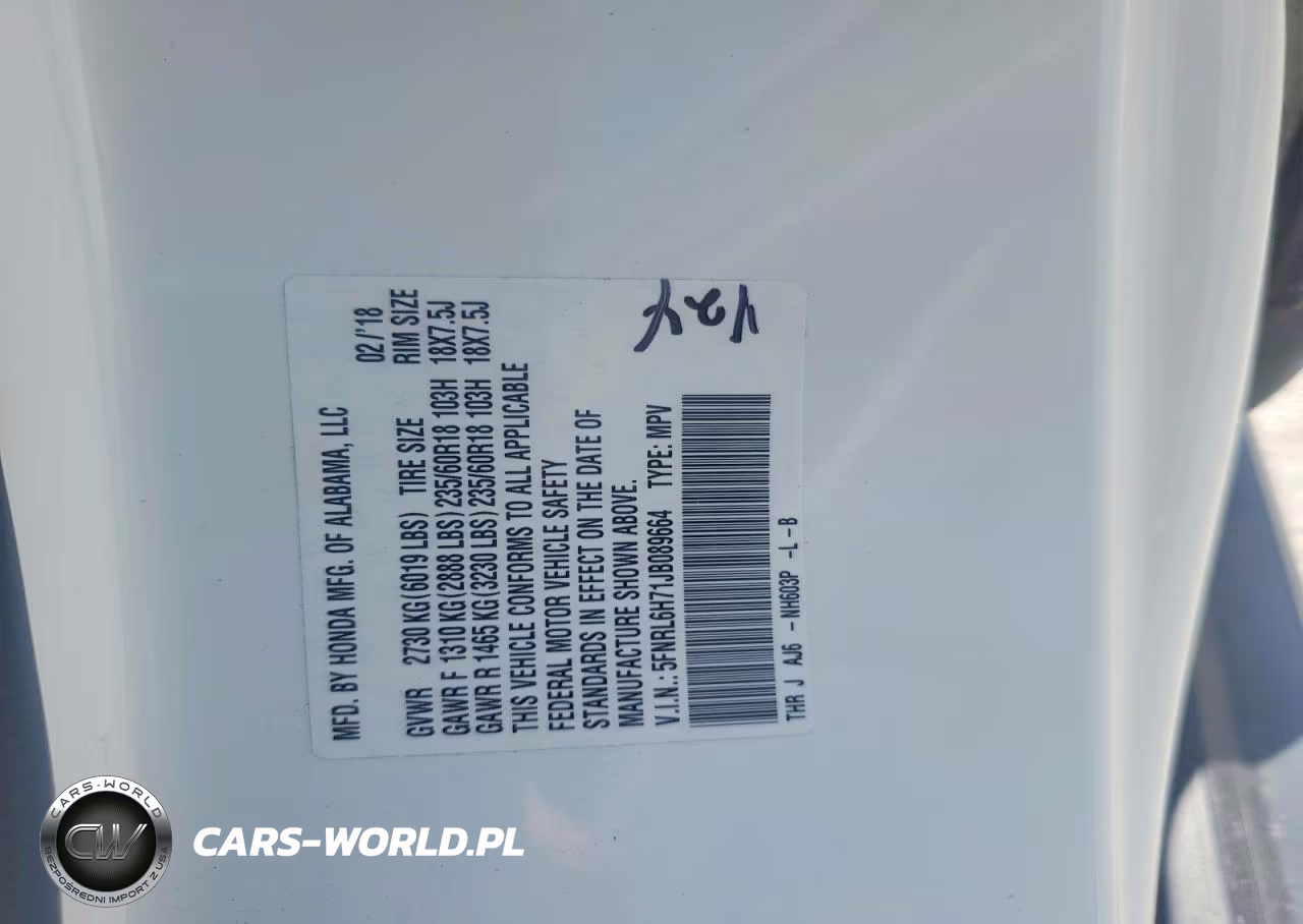 2018 Honda Odyssey Exl VIN:5FNRL6H71JB089664 - 14