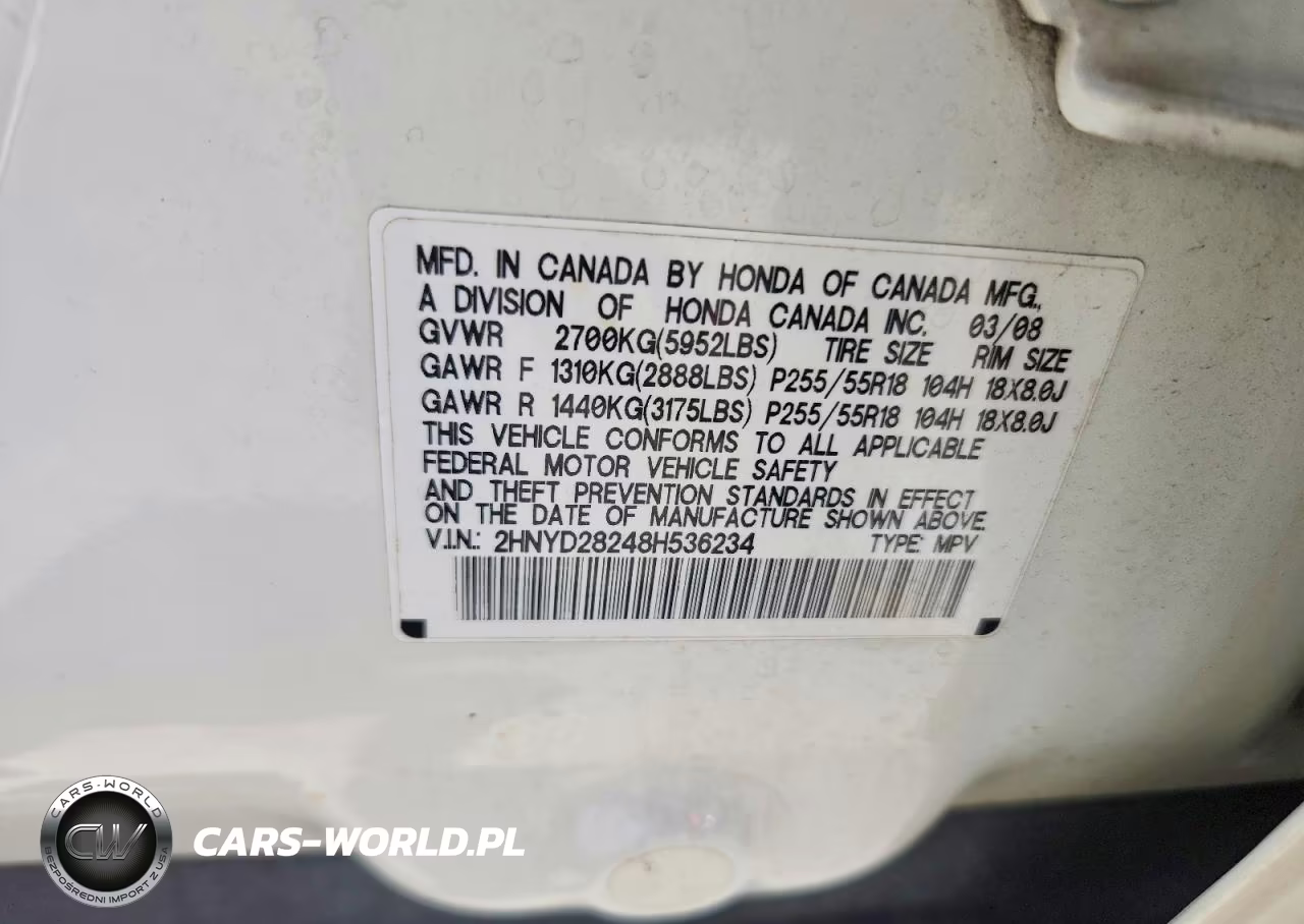 2008 Acura Mdx VIN:2HNYD28248H536234 - 13