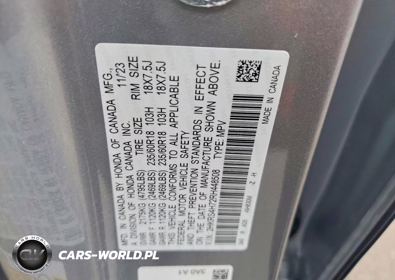 2024 Honda Cr-V Exl VIN:2HKRS4H72RH448508 - 12