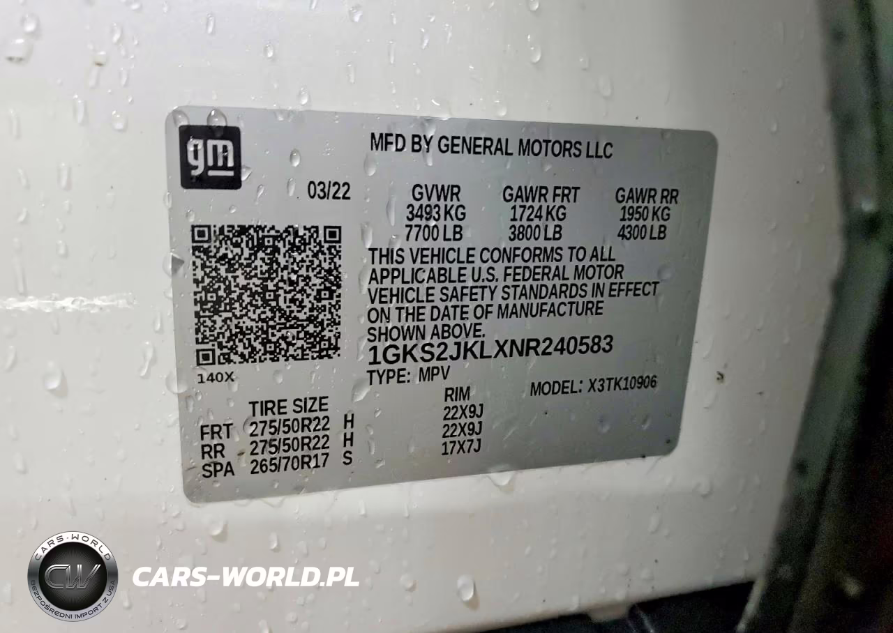 2022 GMC Yukon Xl Denali VIN:1GKS2JKLXNR240583 - 13