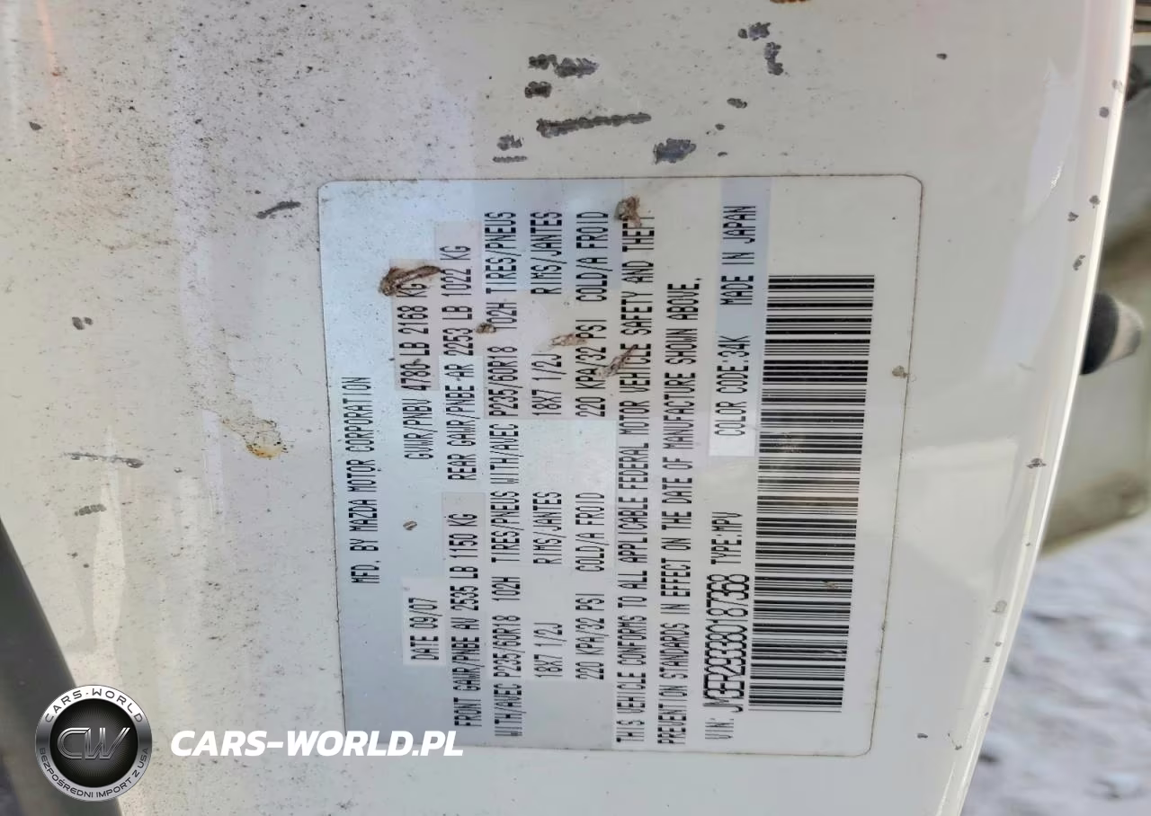 2008 Mazda Cx-7 VIN:JM3ER293380187368 - 14