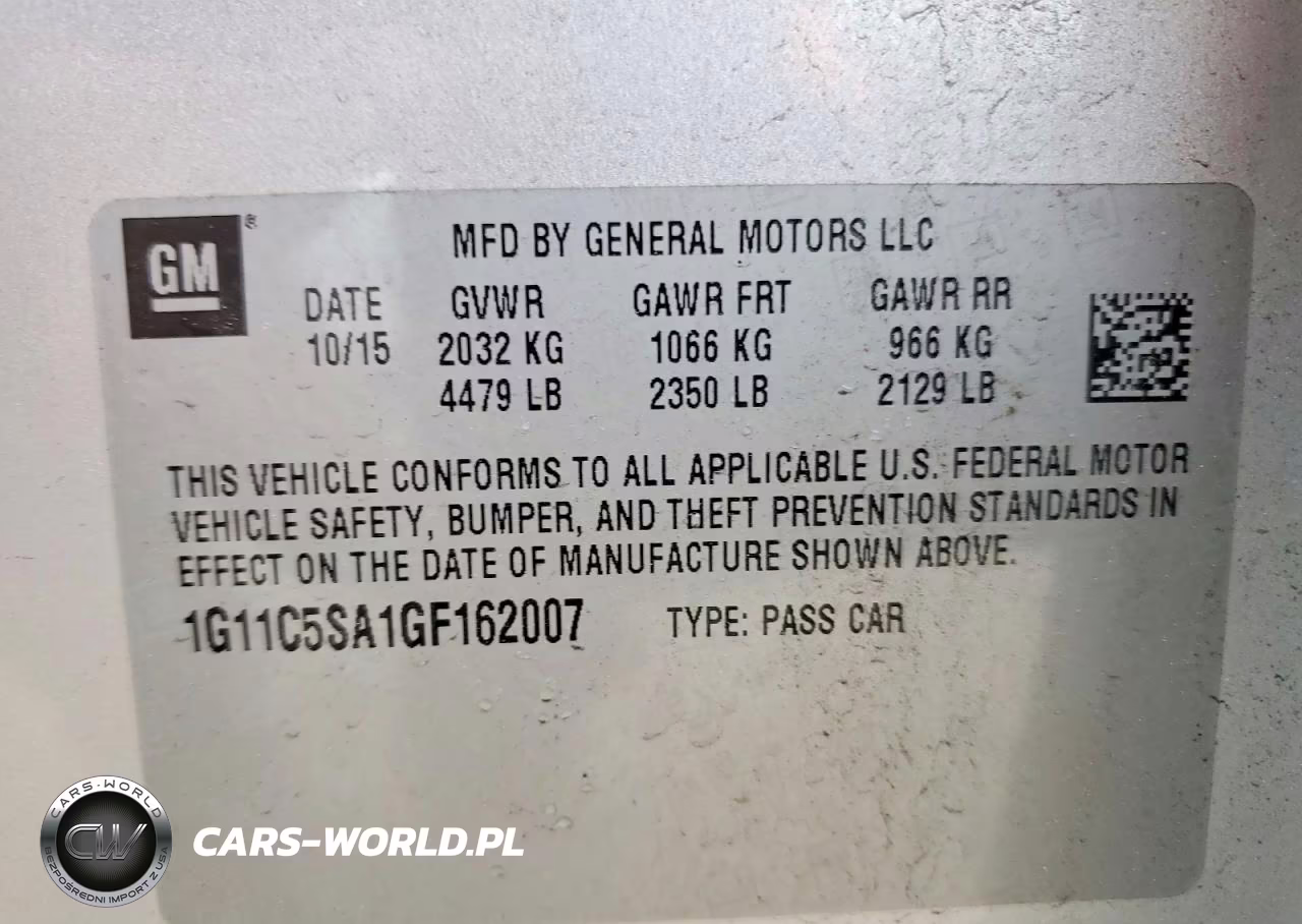 2016 Chevrolet Malibu Limited Lt VIN:1G11C5SA1GF162007 - 12