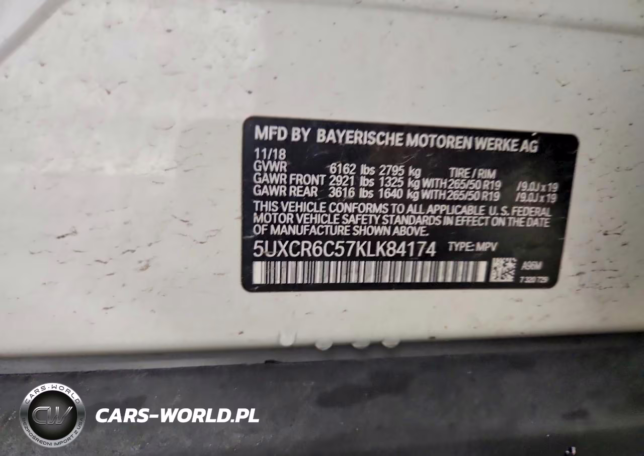 2019 BMW X5 xDrive40I VIN:5UXCR6C57KLK84174 - 13