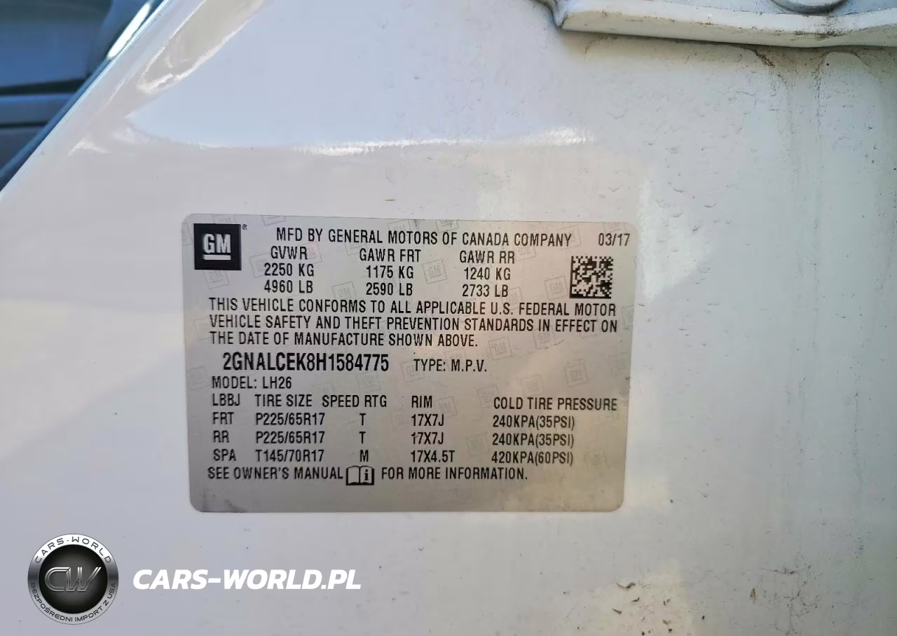 2017 Chevrolet Equinox Lt VIN:2GNALCEK8H1584775 - 12