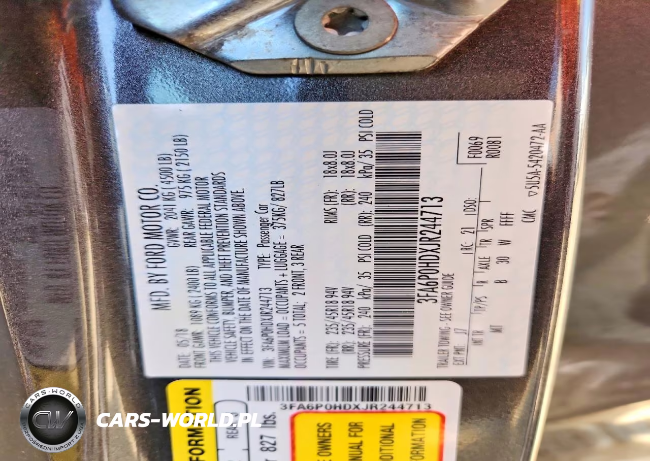 2018 Ford Fusion Se VIN:3FA6P0HDXJR244713 - 13