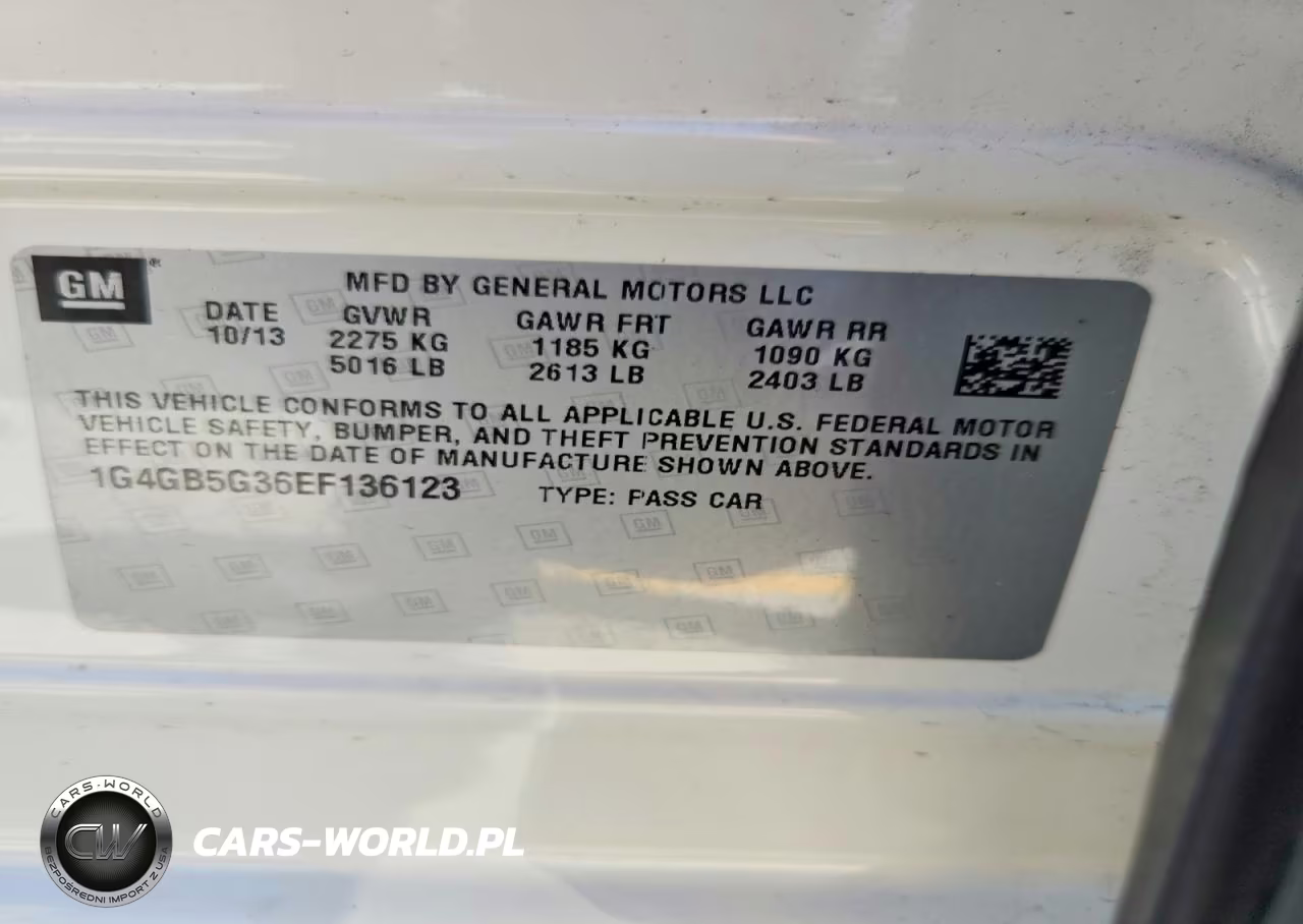 2014 Buick Lacrosse VIN:1G4GB5G36EF136123 - 12