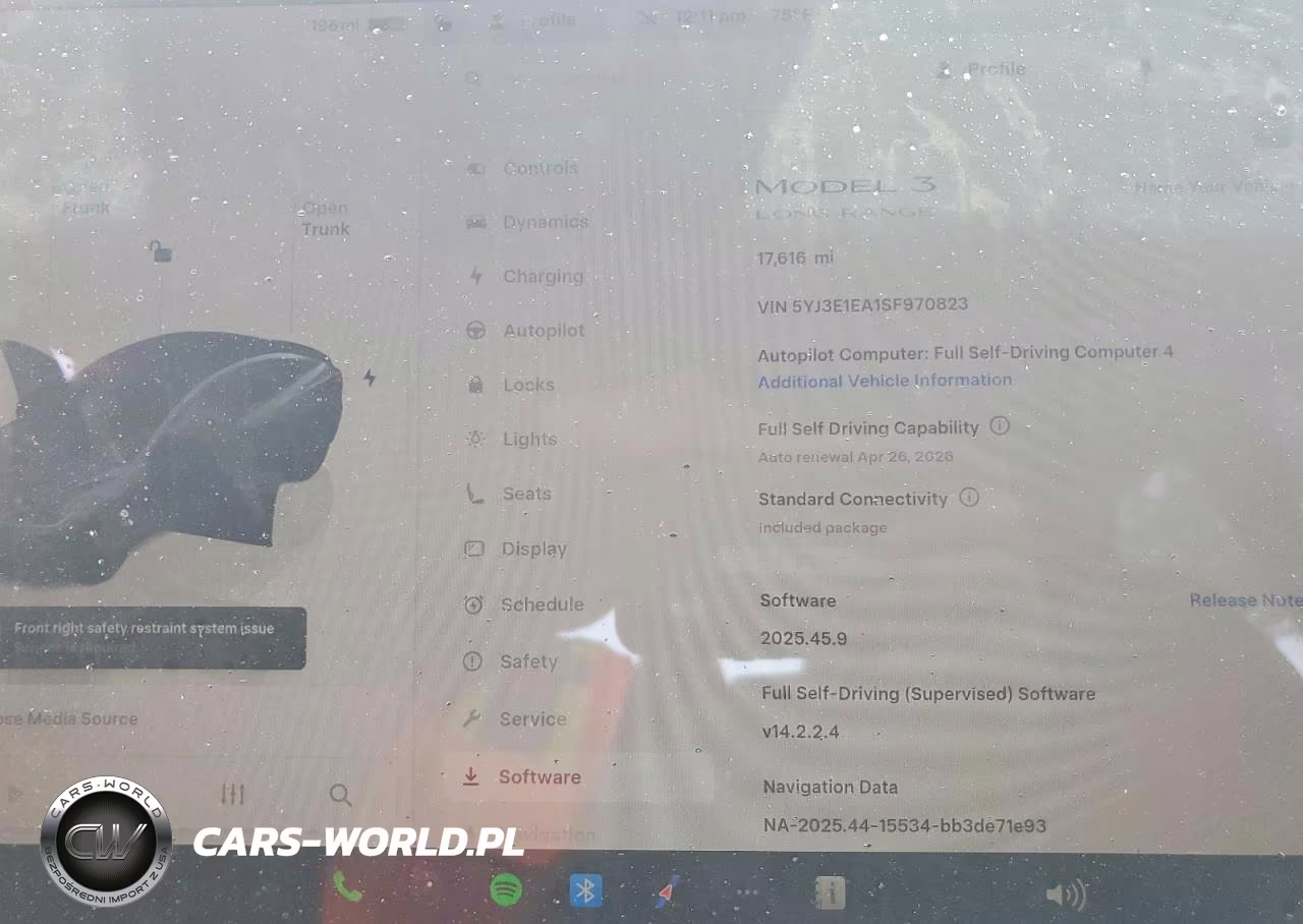 2025 Tesla Model 3 VIN:5YJ3E1EA1SF970823 - 9