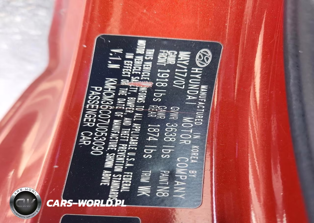 2007 Hyundai Accent Gs VIN:KMHCM36C07U053090 - 12