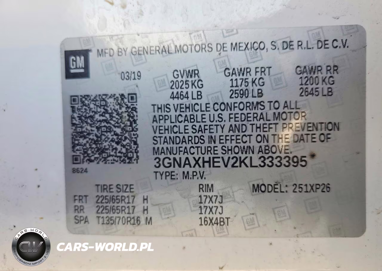 2019 Chevrolet Equinox Ls VIN:3GNAXHEV2KL333395 - 12