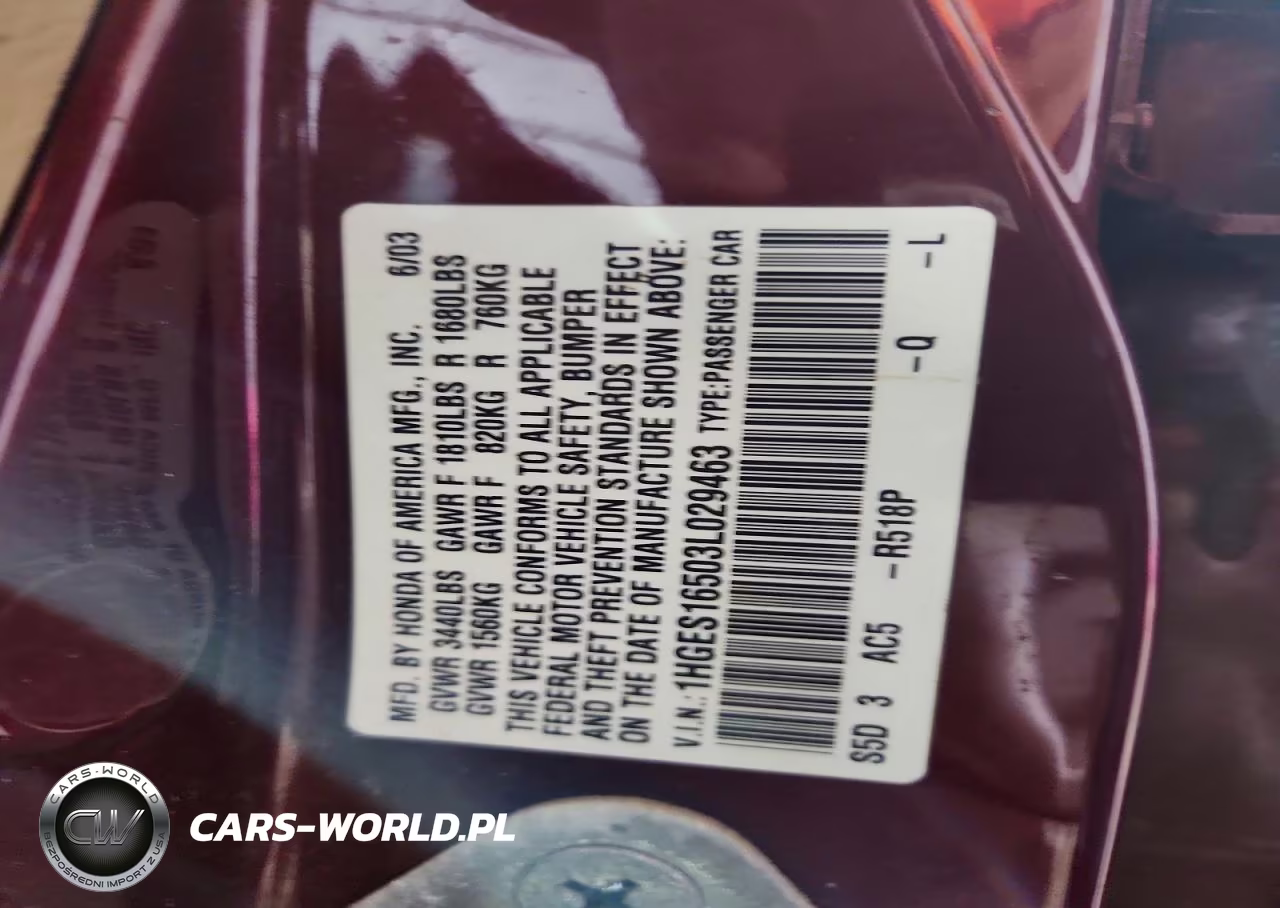 2003 Honda Civic Lx VIN:1HGES16503L029463 - 12