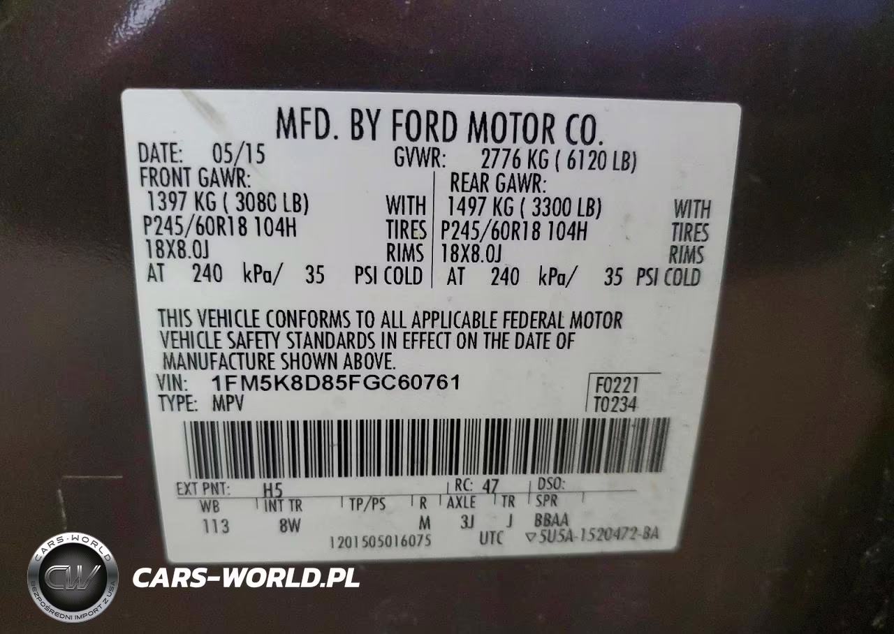 2015 Ford Explorer Xlt VIN:1FM5K8D85FGC60761 - 13