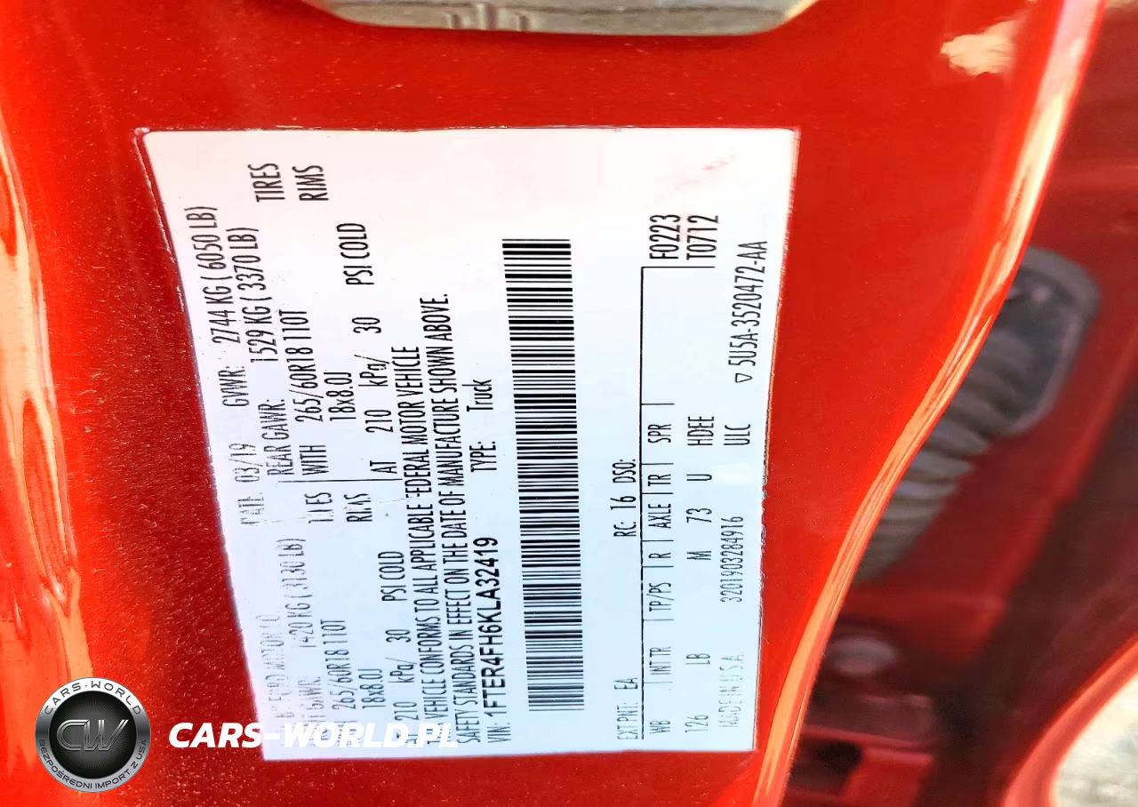 2019 Ford Ranger Xl VIN:1FTER4FH6KLA32419 - 12