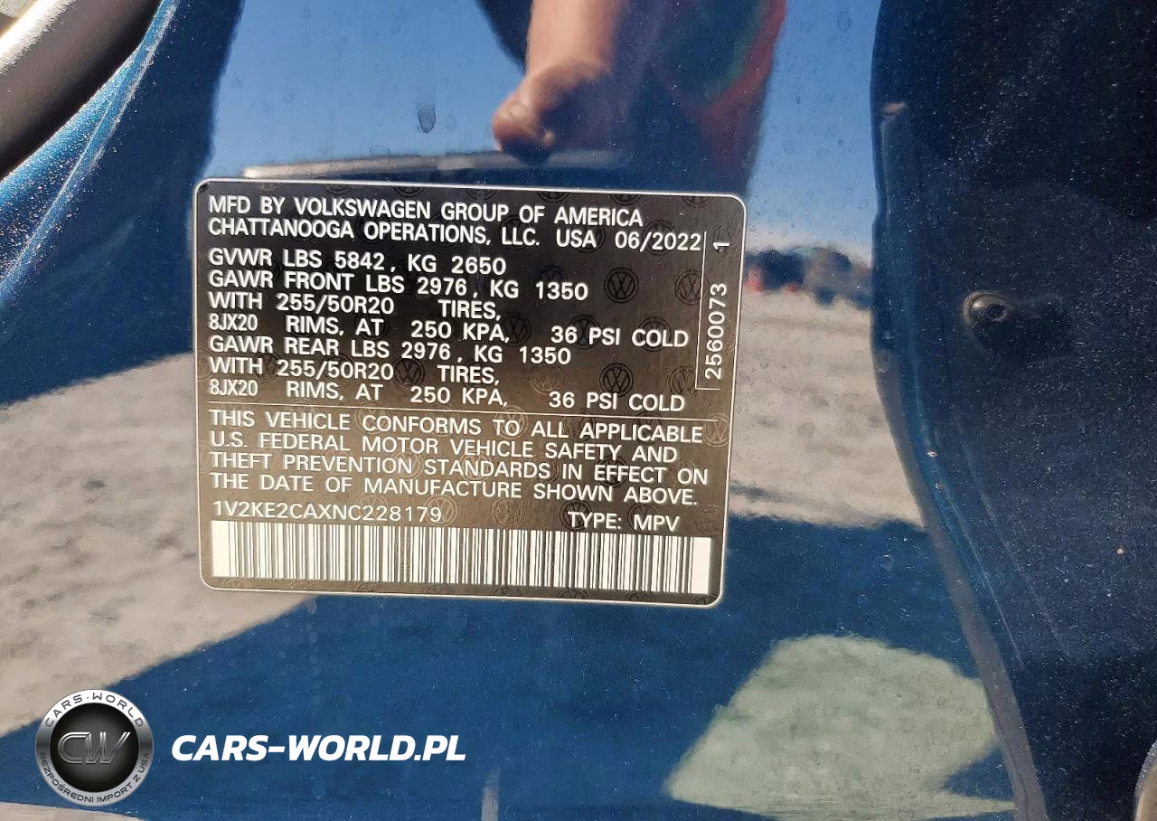 2022 Volkswagen Atlas Cross Sport Se VIN:1V2KE2CAXNC228179 - 13