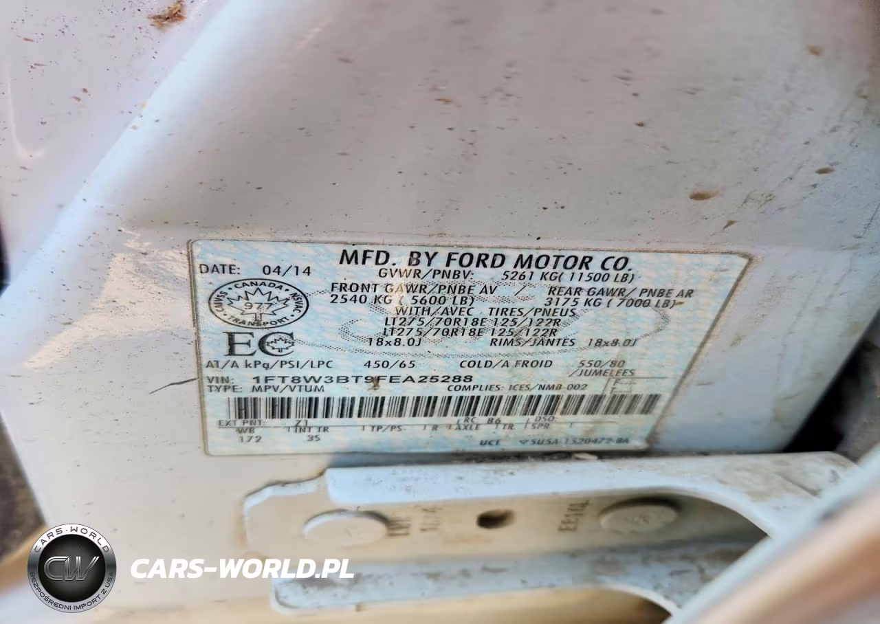 2015 Ford F350 Super Duty VIN:1FT8W3BT9FEA25288 - 12