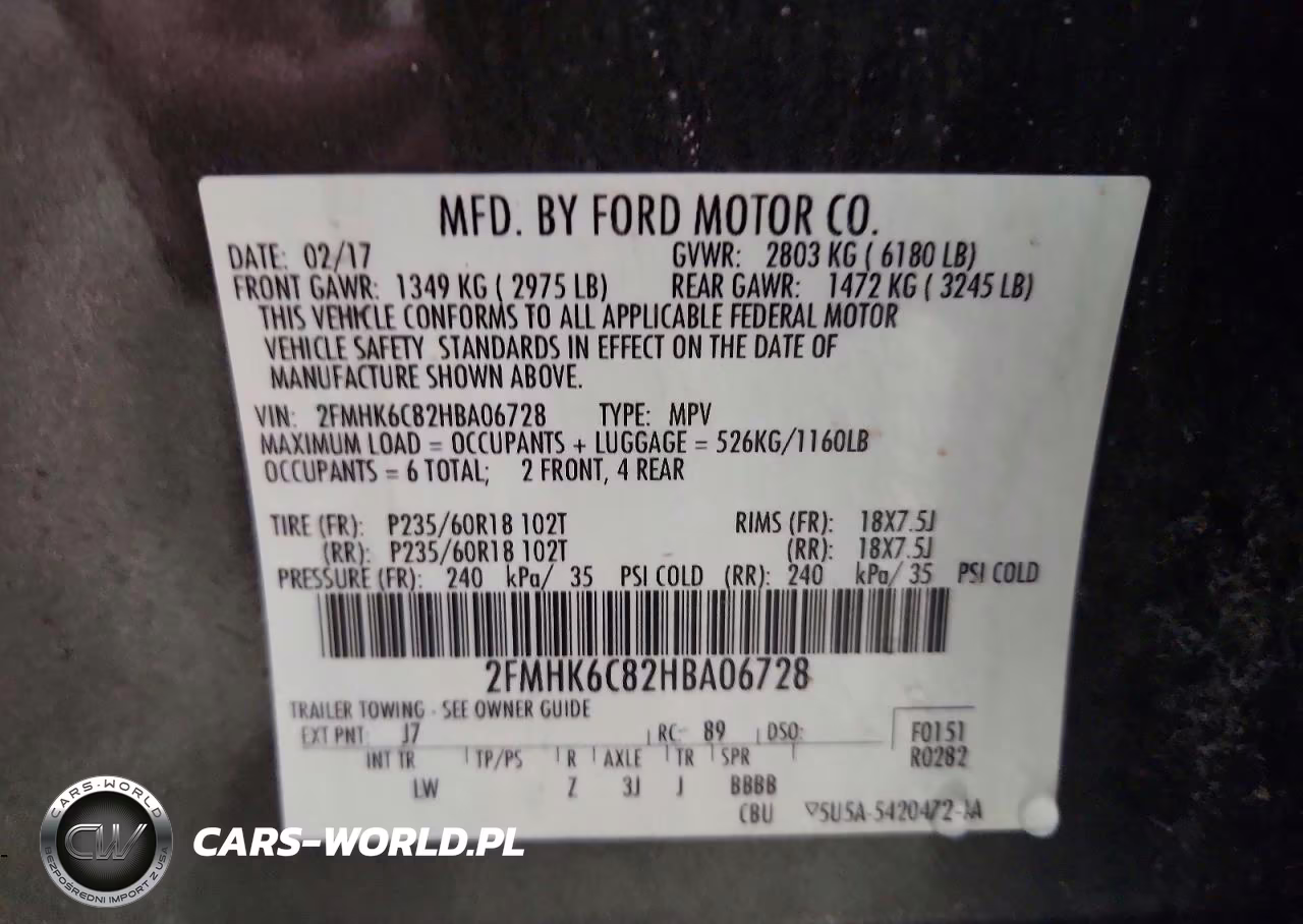 2017 Ford Flex Sel VIN:2FMHK6C82HBA06728 - 13