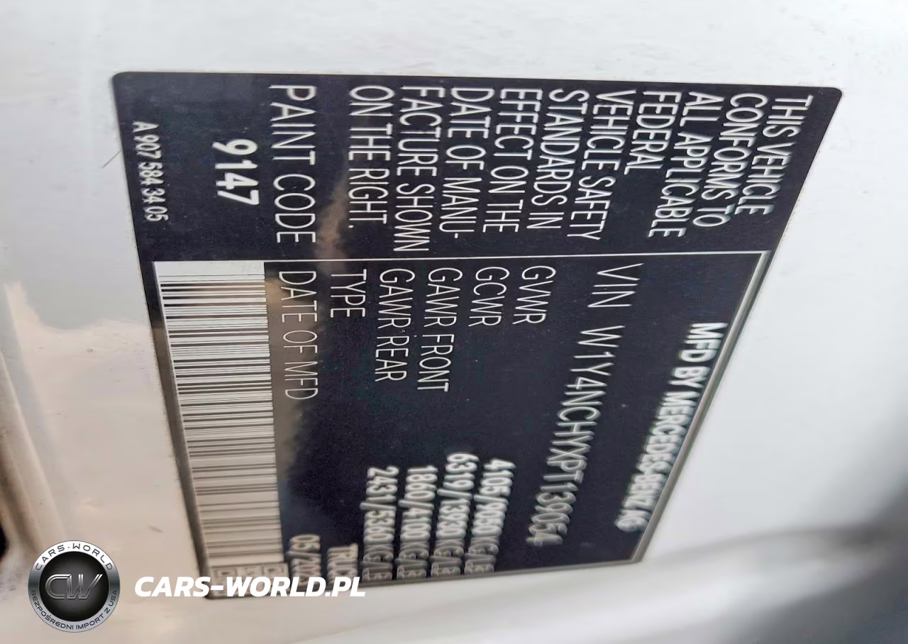 2023 Mercedes-Benz Sprinter VIN:W1Y4NCHYXPT139054 - 12