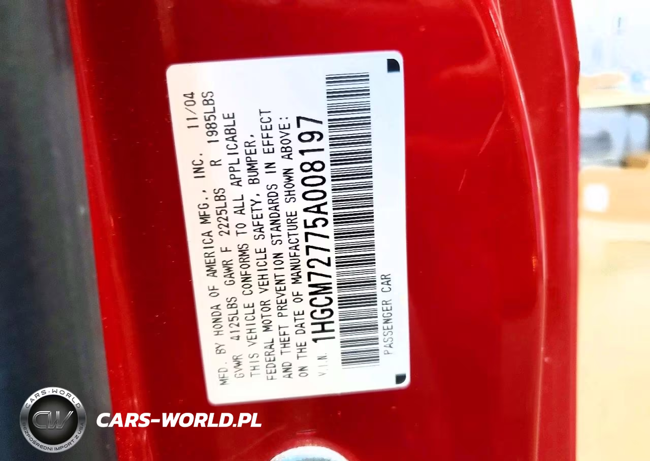 2005 Honda Accord Ex VIN:1HGCM72775A008197 - 12