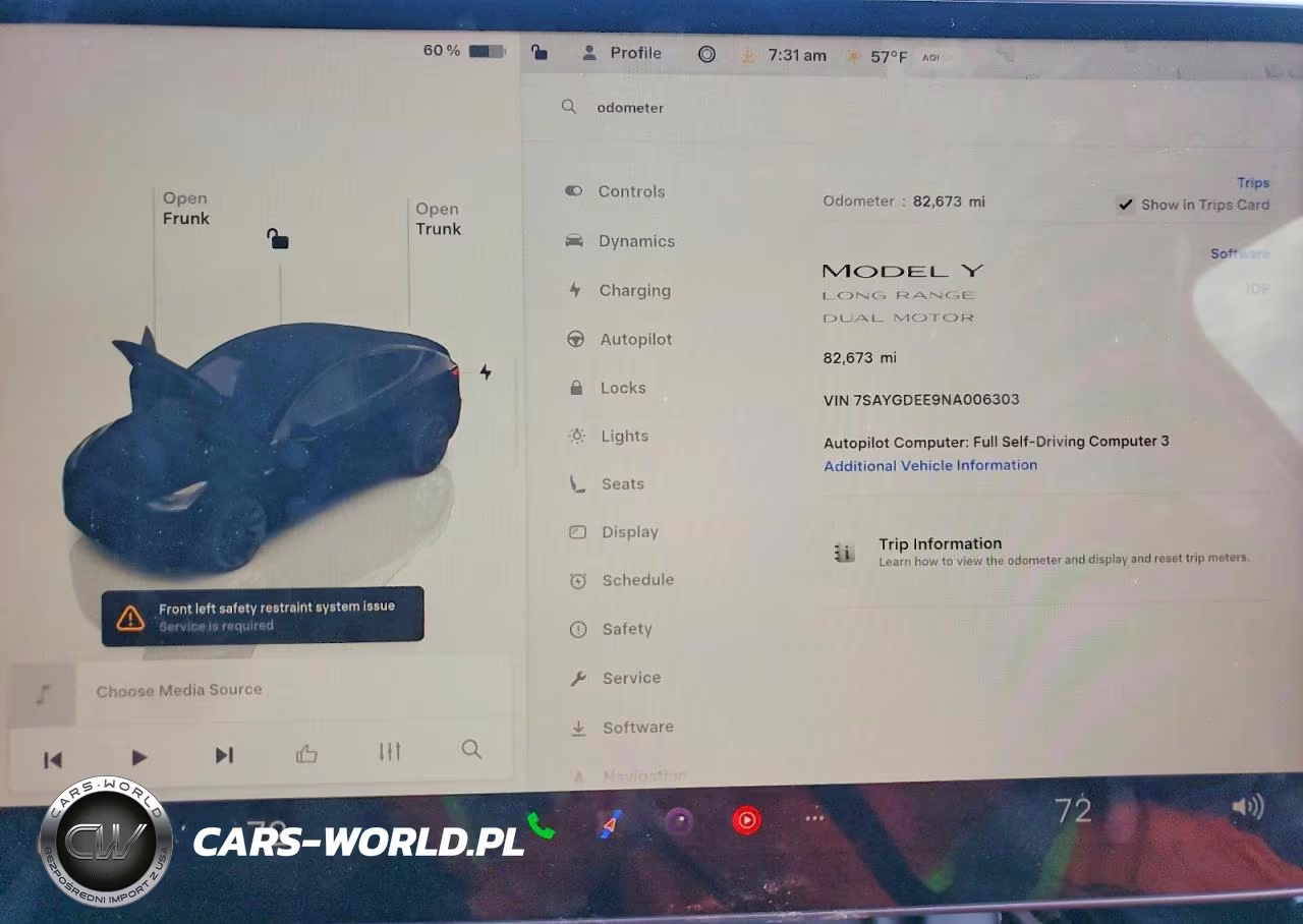 2022 Tesla Model Y VIN:7SAYGDEE9NA006303 - 9