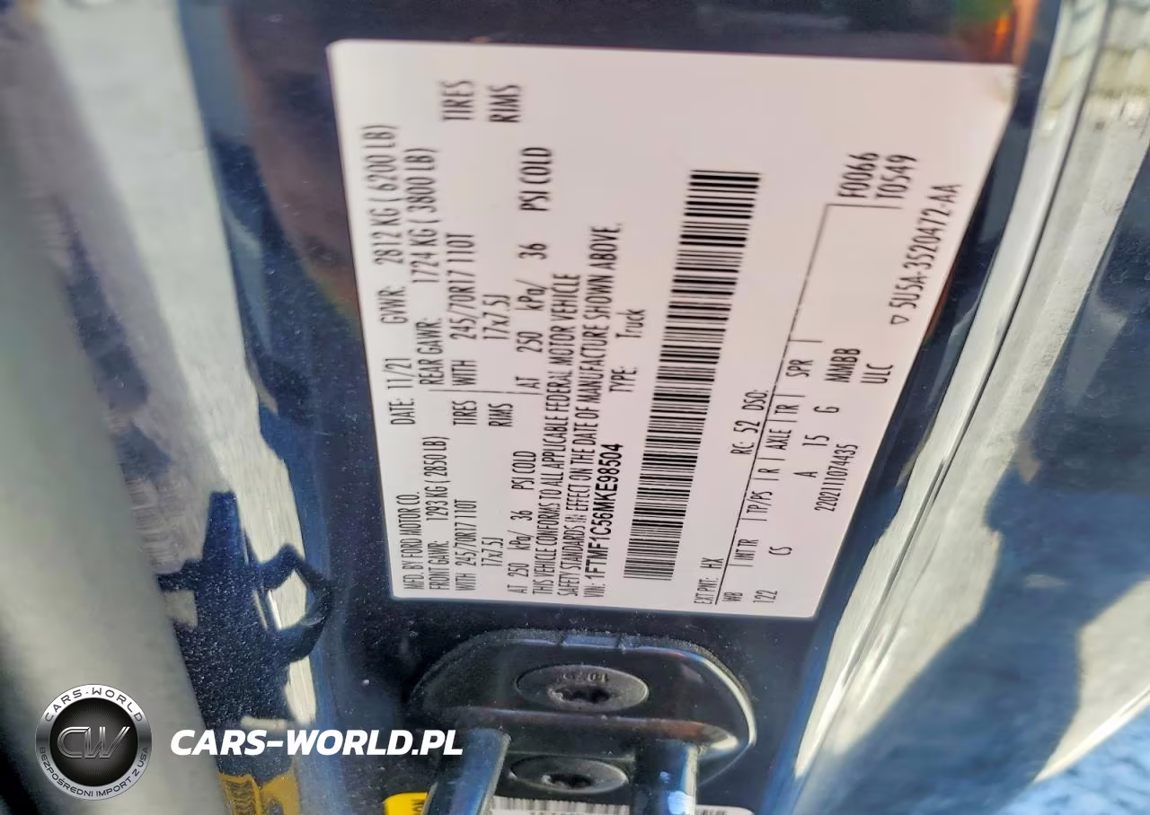 2021 Ford F150 VIN:1FTMF1C56MKE98504 - 12