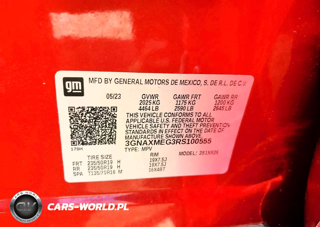 2024 Chevrolet Equinox Rs VIN:3GNAXMEG3RS100555 - 14